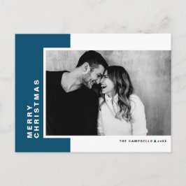 Blåfoto för Blått Färg God jul Helg Vykort