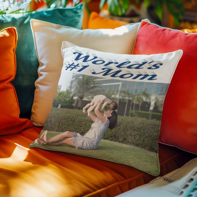 Blåfoto i mamma kudde (Skapare uppladdad)