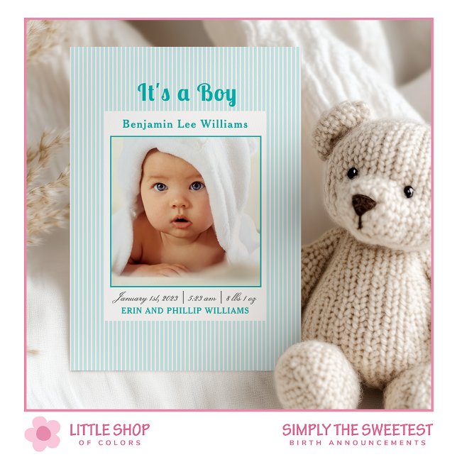 Blåfoto i Rand Pojke Inbjudningar (Skapare uppladdad)