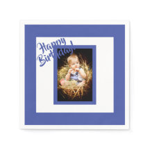 Blåfotopojke från födelsedagen