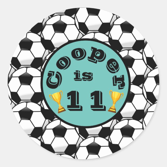 Blåfotvårdsfödelsedag Runt Klistermärke (Framsida)