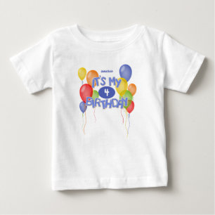 Blåfrysta kakor med ballonger på min födelsedag t shirt