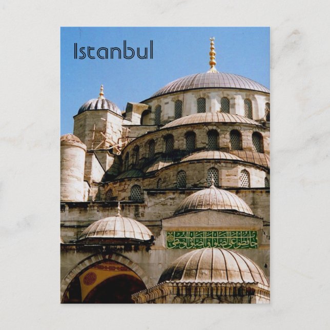 blåfuktig istanbul vykort (Framsida)