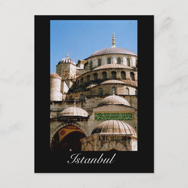 blåfuktig istanbul vykort (Framsida)