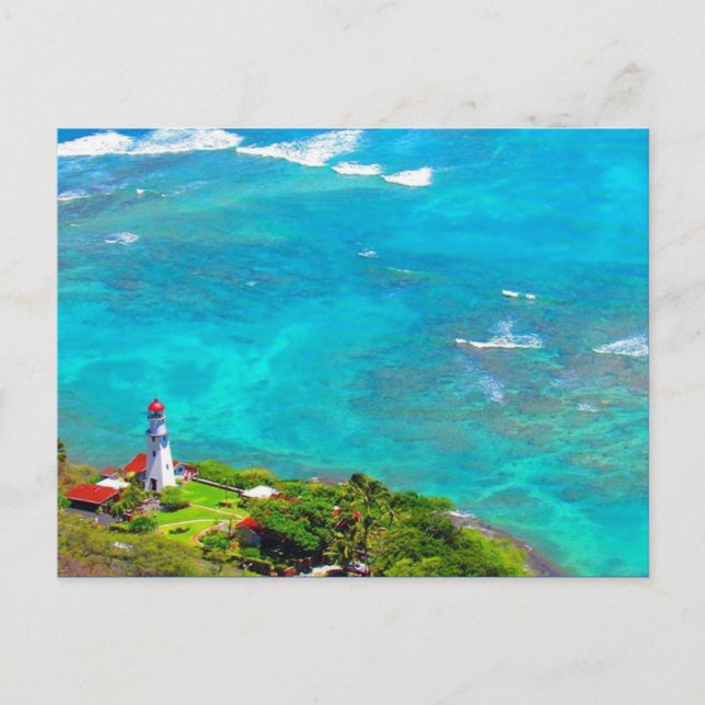 blåfyr med diamanthuvud vykort (Framsida)