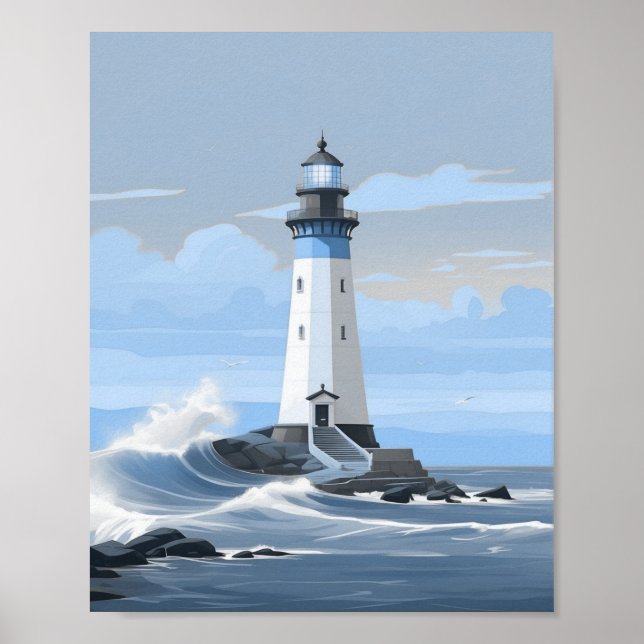 Blåfyr på havet poster (Framsidan)