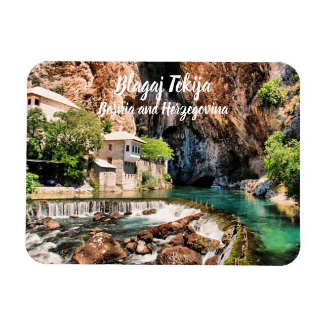 Blagaj Tekija Dervish Bosnien och Hercegovina stil Magnet (Horisontell)