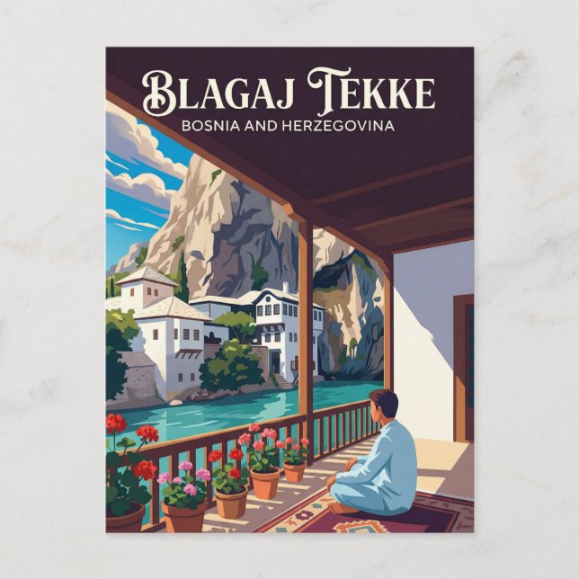 Blagaj Tekke Bosnien och Hercegovina Vykort (Framsida)