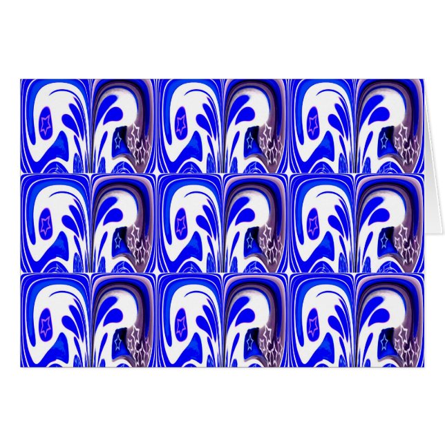 Blågalaxi Hälsningskort (Framsidan Horizontal)