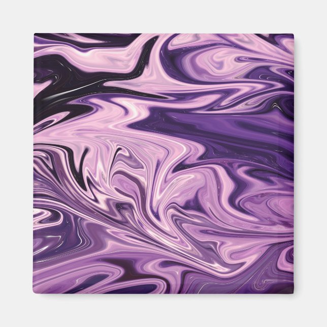 Blågalaxkonst mönster magnet (Framsidan)