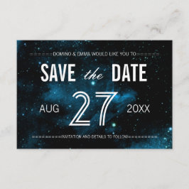 BlåGalaxy Spara datumkort Spara Datumet