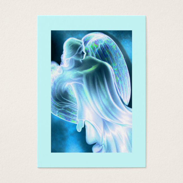 Blågel, dagligt Prayer-kort Visitkort (Framsidan)