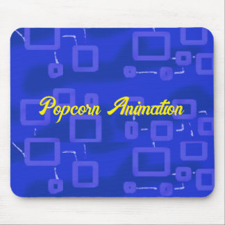 Blågeometrisk Musmatta