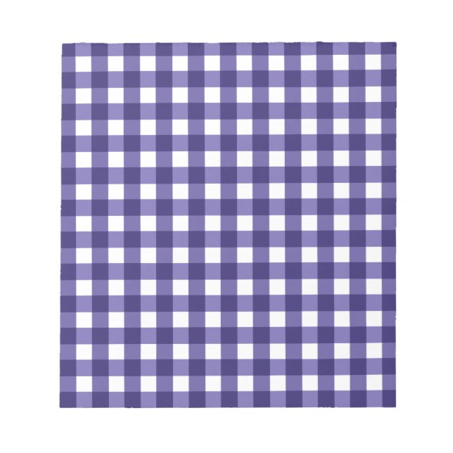 Blågingham Anteckningsblock (Framsida)