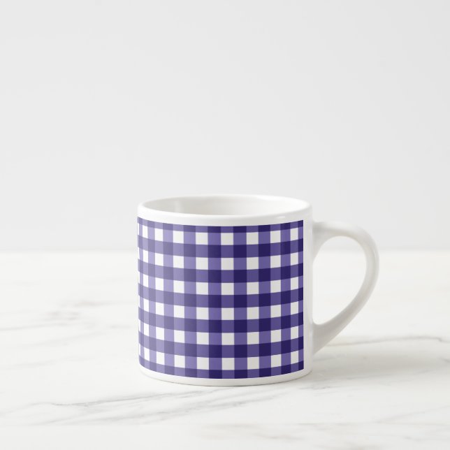 Blågingham Espressomugg (Höger)