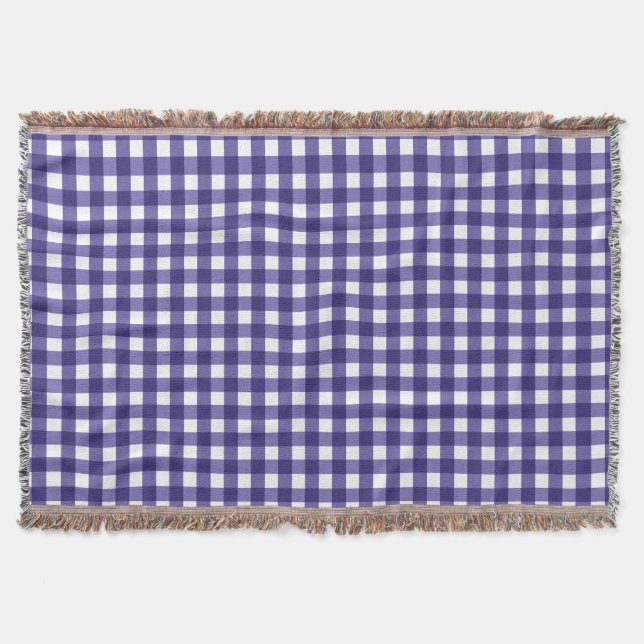 Blågingham Filt (Framsidan)
