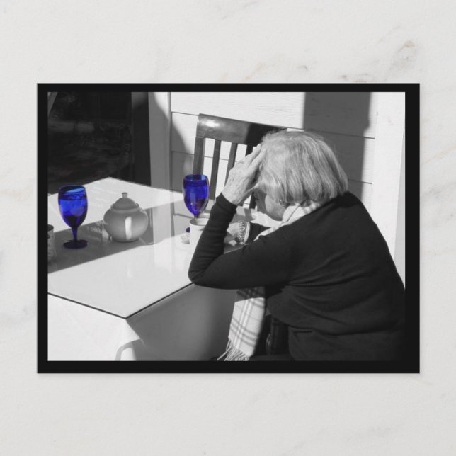 Blåglas Vykort (Framsida)