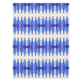 Blåglaset korsat Flaskor