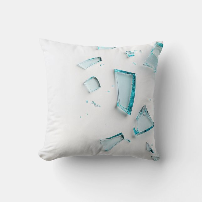 Blåglasskabatt - Modern minimalistisk fyllning Kudde (Framsida)