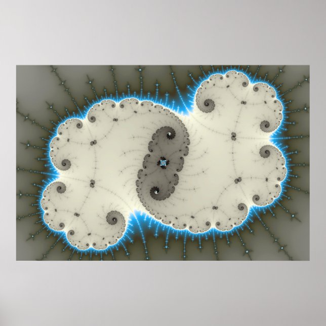 Blåglöd - Poster i rektangeln (Framsidan)