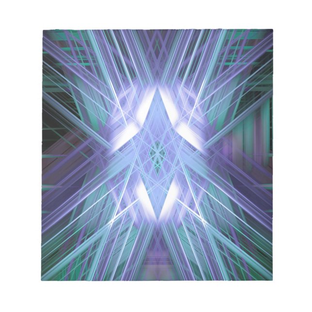 Blåglödande stjärna anteckningsblock (Framsida)