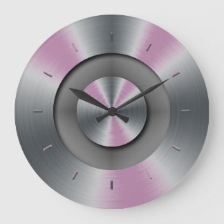 Blåglödefack Metall Elegant Modern väggklocka