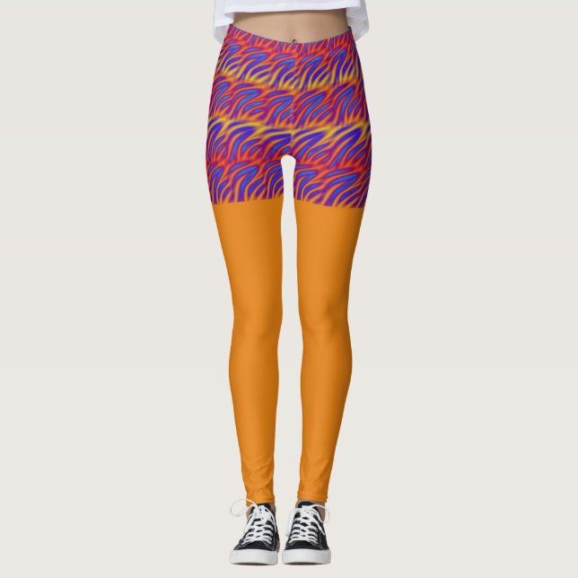 Blåglödlampor Leggings (Framsida)