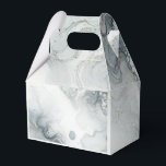 Blågrå & Guld Strandig Akvarell Strandbröllop Presentaskar<br><div class="desc">Matchande artiklar tillgängliga.</div>