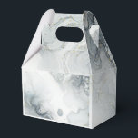 Blågrå & Guld Strandig Akvarell Strandbröllop Presentaskar<br><div class="desc">Matchande artiklar tillgängliga.</div>