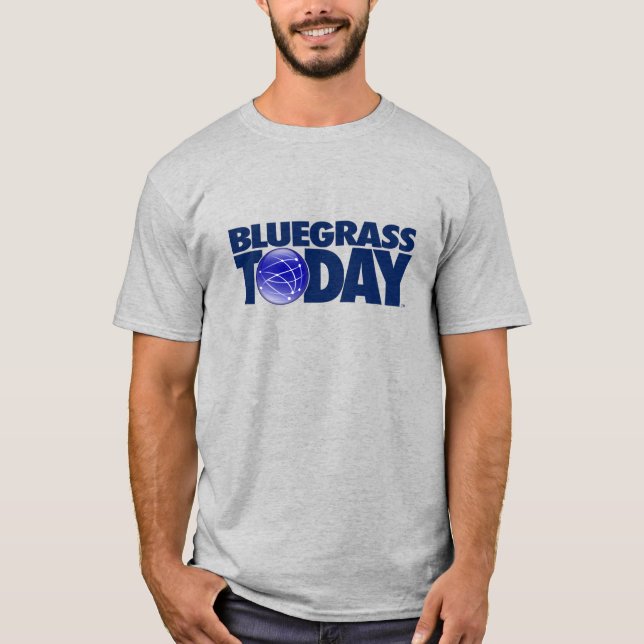 Blågräs I dag Logotyp T-shirt (Framsida)