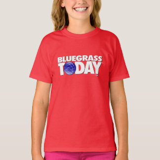 Blågräs I dag, logotyp t-shirt för flickor
