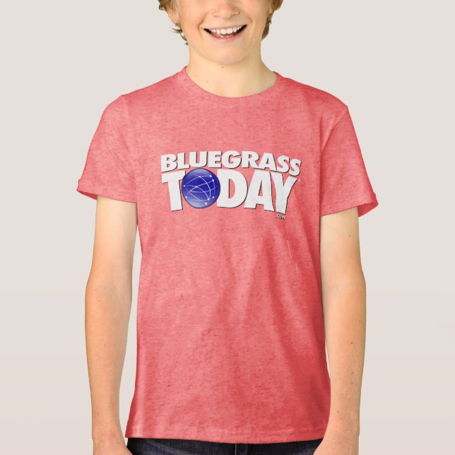Blågräs I dag logotyp ungdoms-t-shirt T Shirt (Framsida)