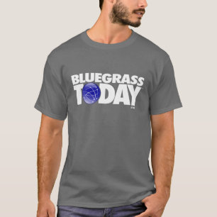 Blågräs i dag Mörk Färg Logotyp T-Shirt