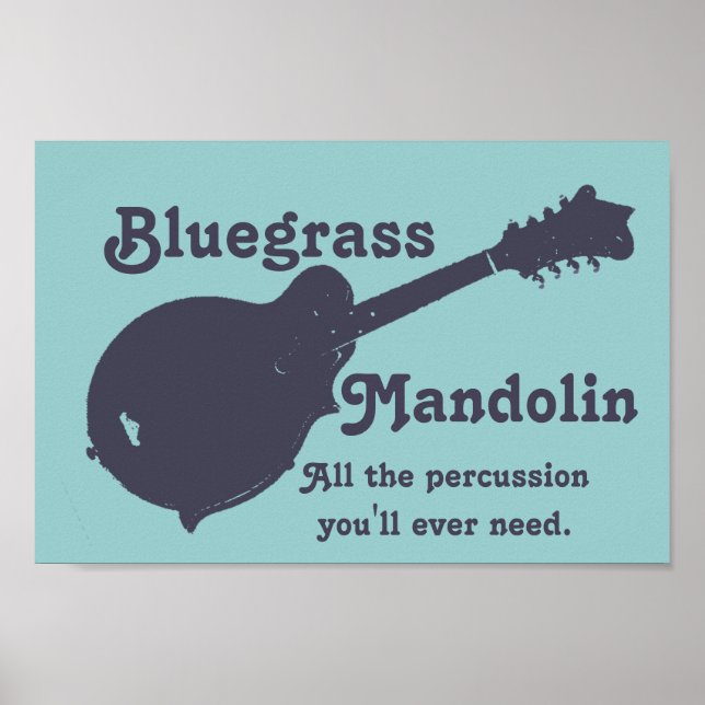 Blågräs Mandolin - allt du behöver Poster (Framsidan)