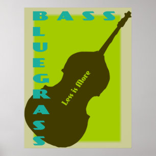 Blågräs - mindre är mer poster