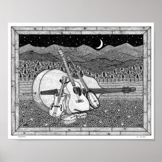 Blågräs Poster