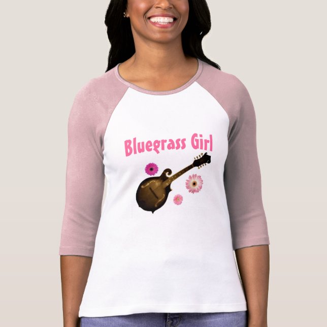 "Blågräsflicka" Jersey T~shirt FORMAT: Stort T-shirt (Framsida)
