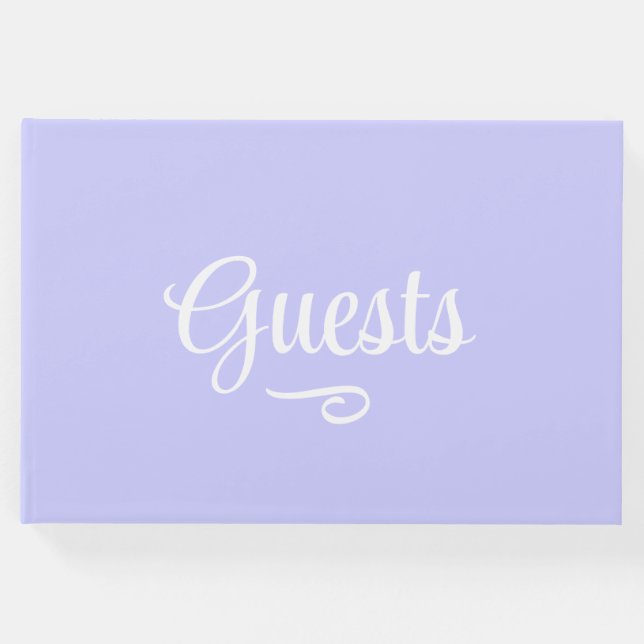 Blågrått Lila Gästböcker (Framsida)