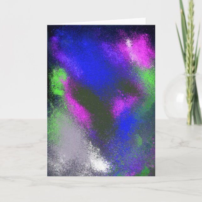 Blågratulationskort för kluster kort (Framsida)