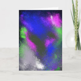 Blågratulationskort för kluster kort