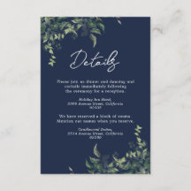 Blågrön i botaniska vattenfärgen Bröllop