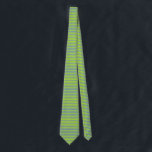 Blågrön och Grått-Rand Slips<br><div class="desc">Abstrakt digital konst av kalkgrönt och blått/grått rand</div>