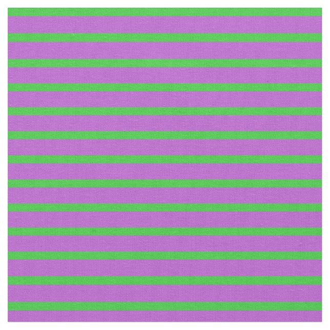 Blågrön och orkid, lind/stripe Mönster Tyg (Närbild)