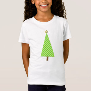 Blågrön polka, modern Julgran T Shirt