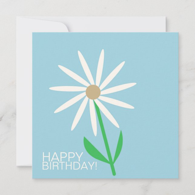 BlåGrönt Grattis på födelsedagen Önskemål med Dais (Framsida)