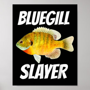 Blågylle Slaktare Fiske  Poster