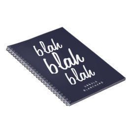 Blah Blah Blah Anteckningsbok Med Spiral