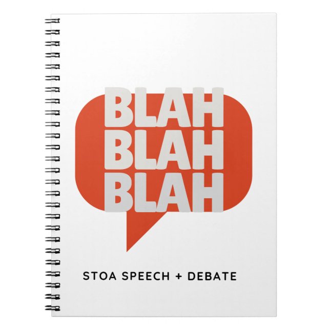 Blah, Blah Blah bärbar dator Anteckningsbok (Framsidan)