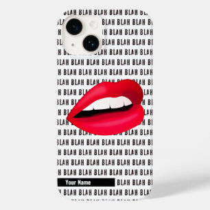 "Blah Blah Blah" Hett Läppar Pop-Art