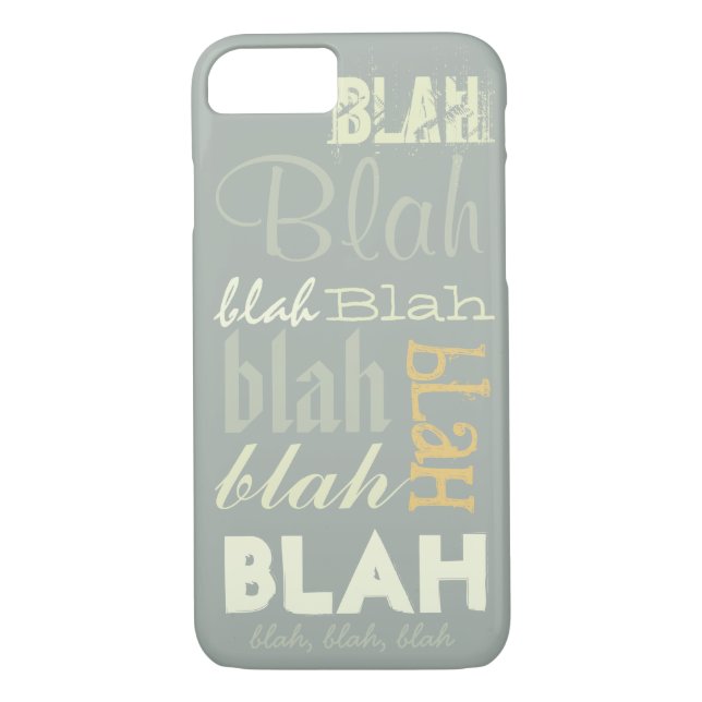 Blah - blah Case-Mate iPhone skal (Baksida)